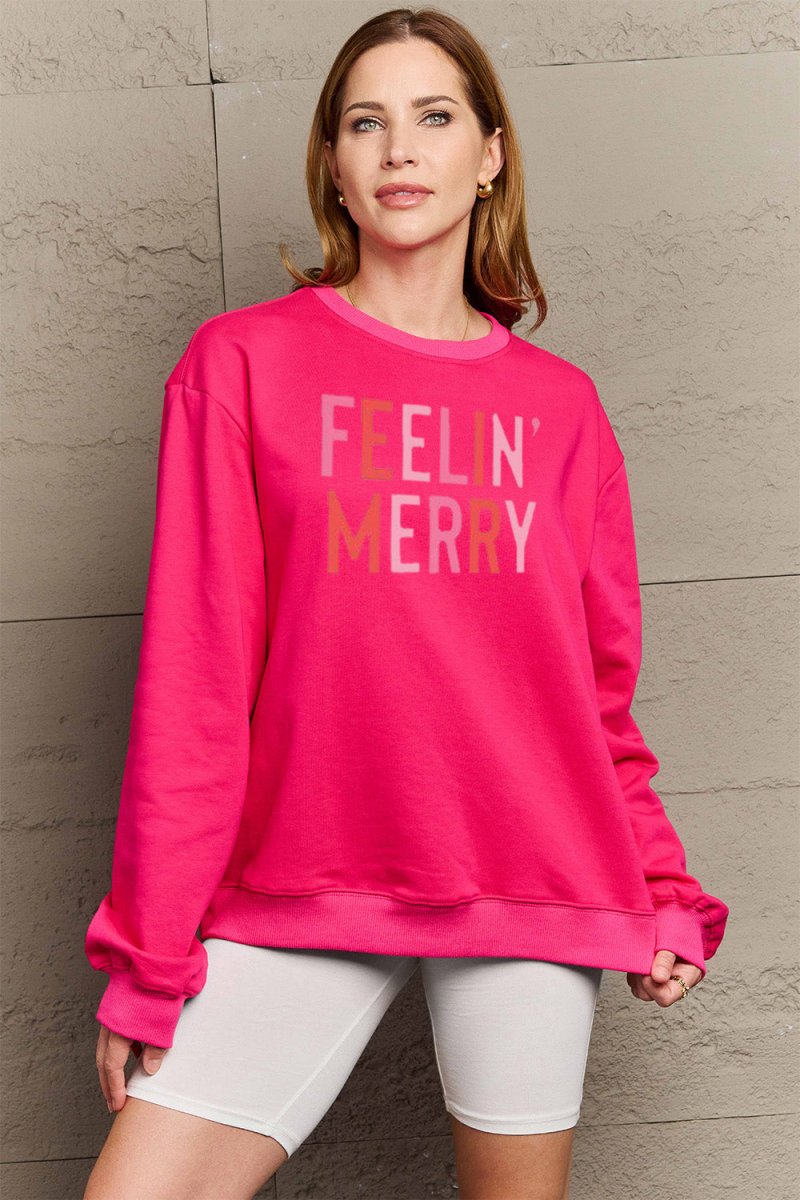 Simply Love Full Size Graphic Round Neck Sweatshirt - worldclasscostumes