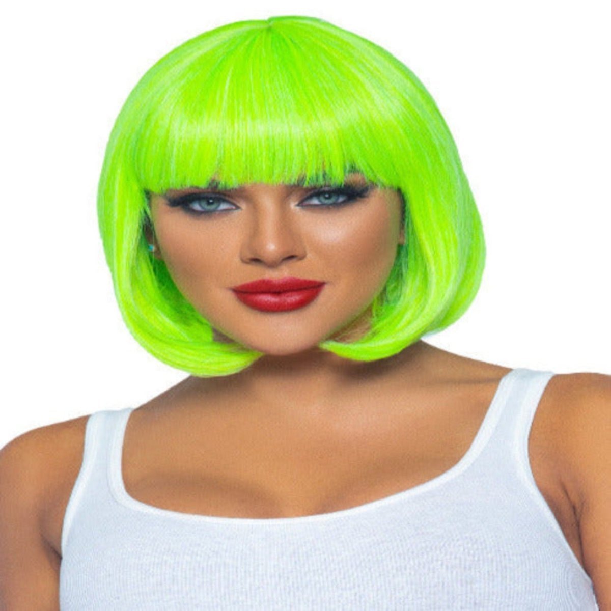 12" Neon short bob wig - worldclasscostumes