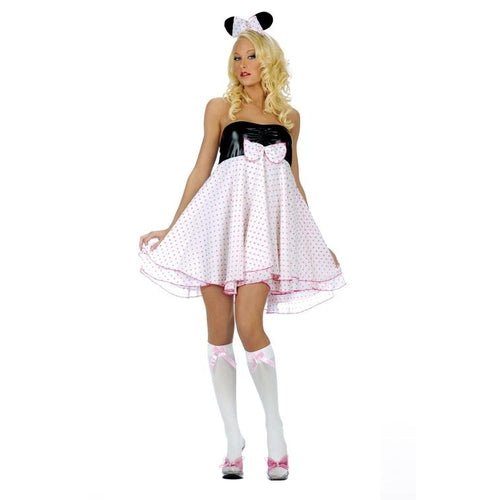 2 PC Polka Dot Strapless Mouse Dress - worldclasscostumes