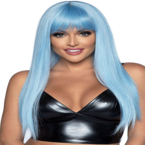 24 Inches Long Straight Bang Wig - worldclasscostumes