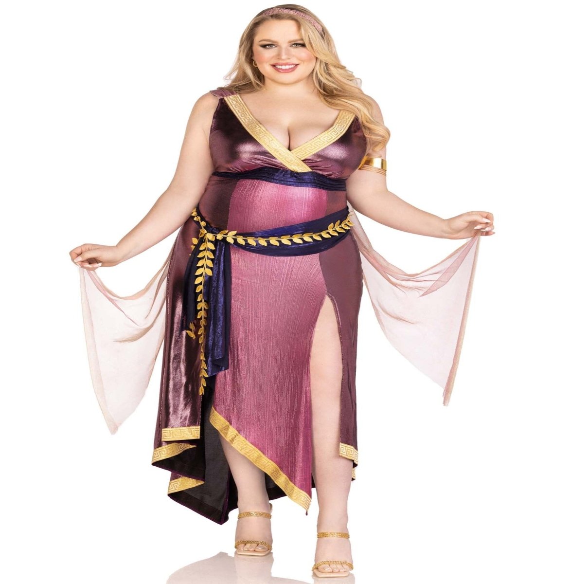 3 PC Amethyst Goddess Costume - worldclasscostumes