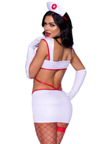 4 PC Heartstopping Nurse Womens Costume - worldclasscostumes