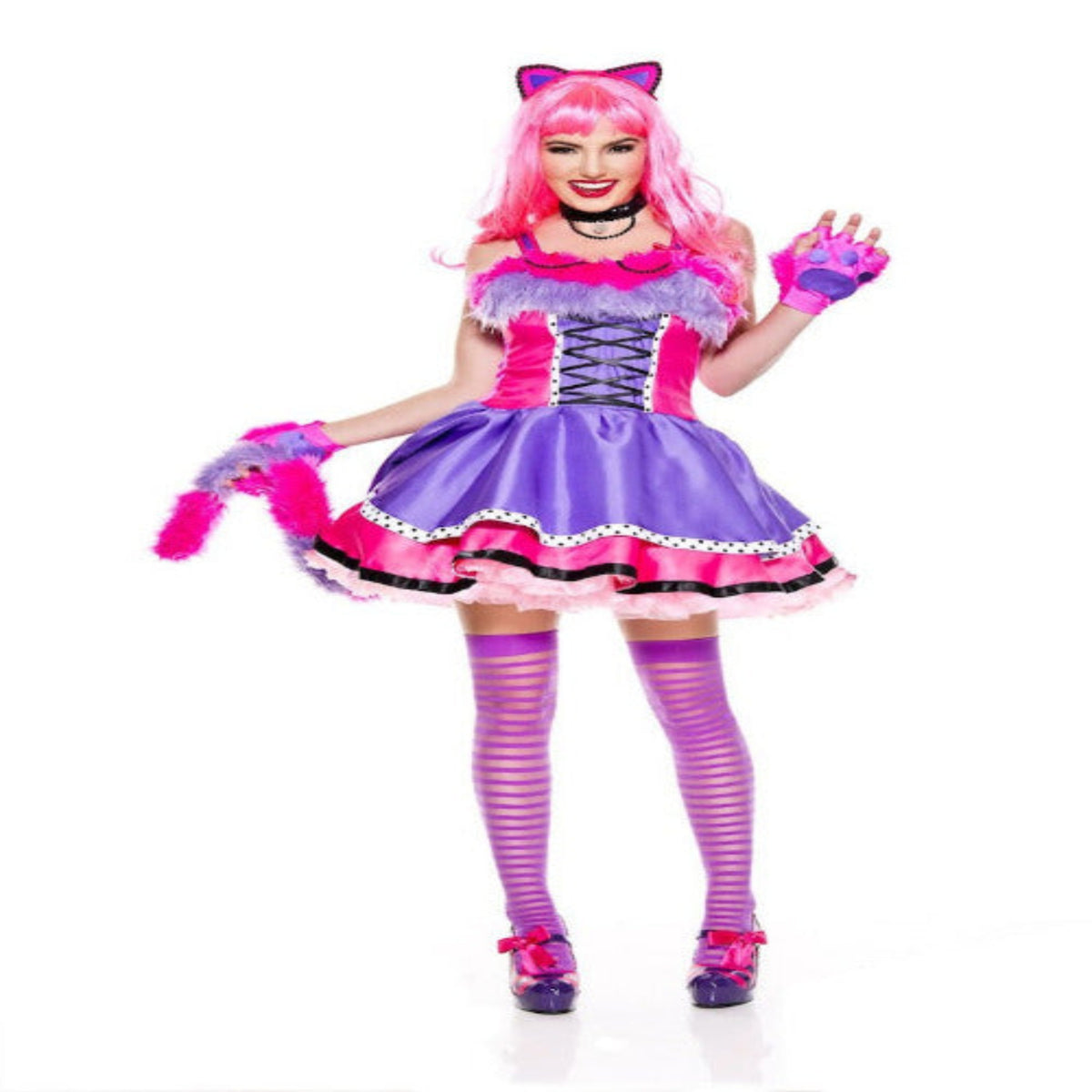 6 PC Wonderland Kitty Costume