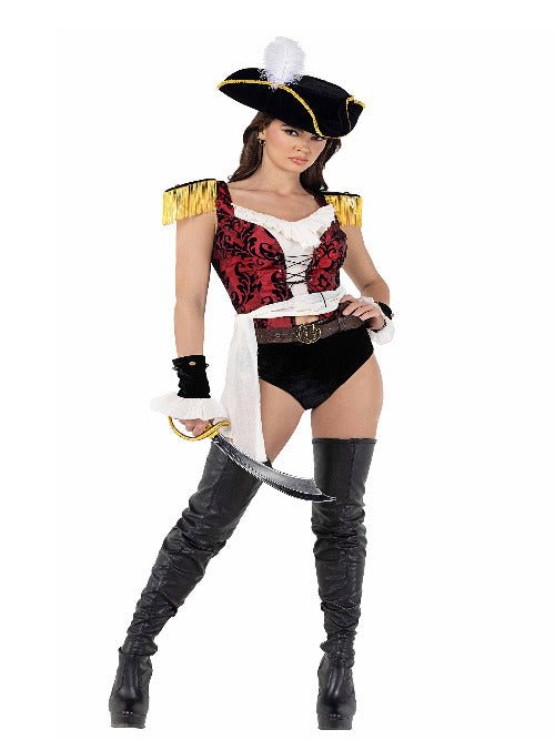 7pc Playboy High Sea Pirate Costume - worldclasscostumes