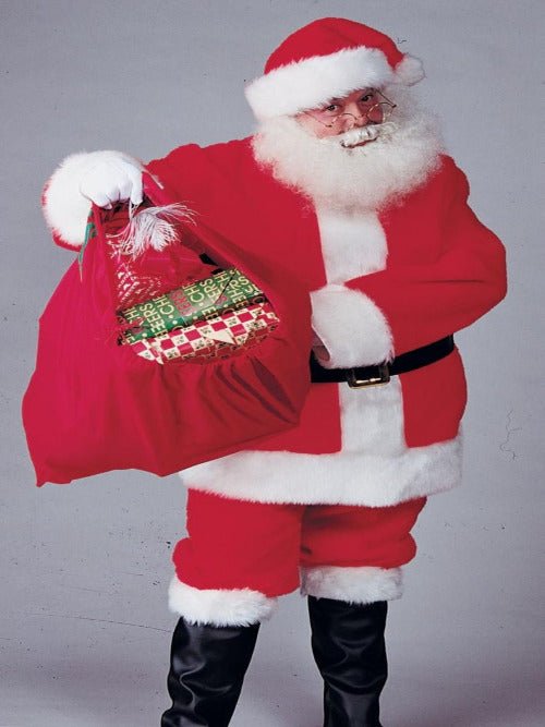 8 Piece Regal Plush Santa Suit - worldclasscostumes