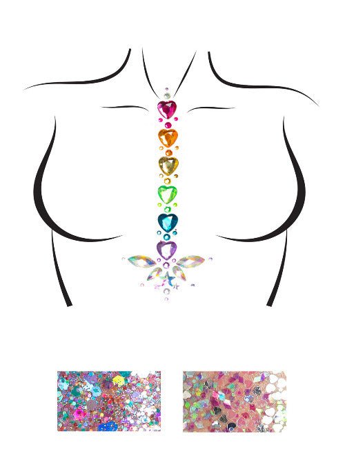Adore Adhesive Body Jewels Sticker - worldclasscostumes
