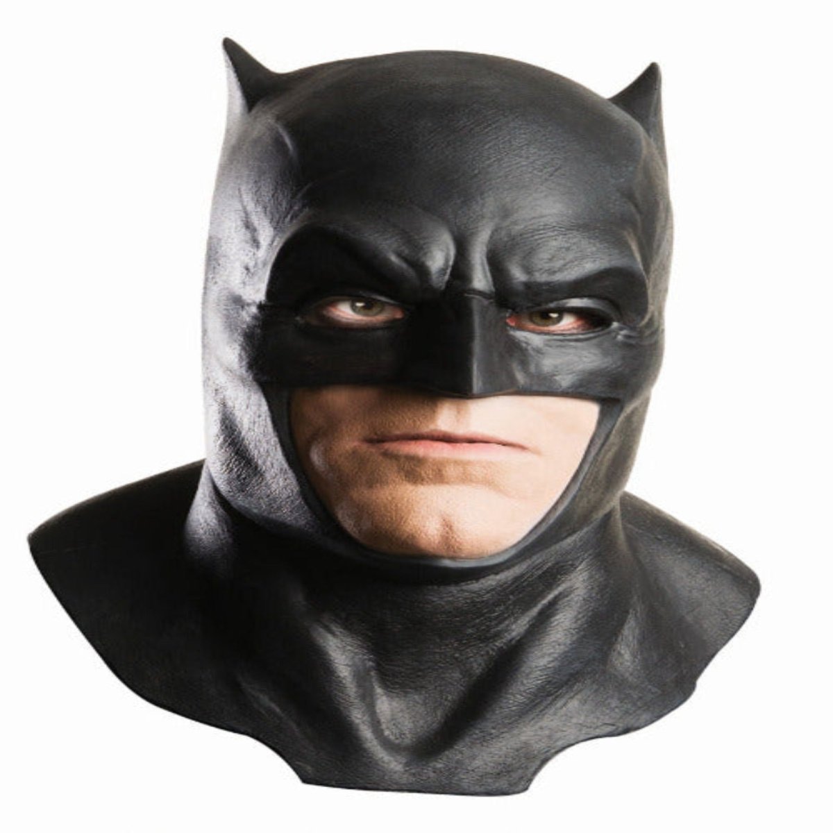 Adult Batman Latex Mask with Cowl - worldclasscostumes