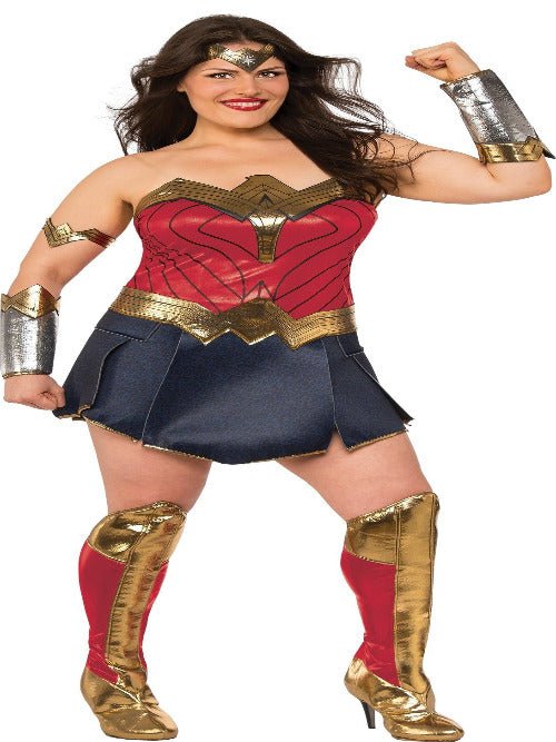 Adult Deluxe Wonder Woman Plus Justice League Costume - worldclasscostumes