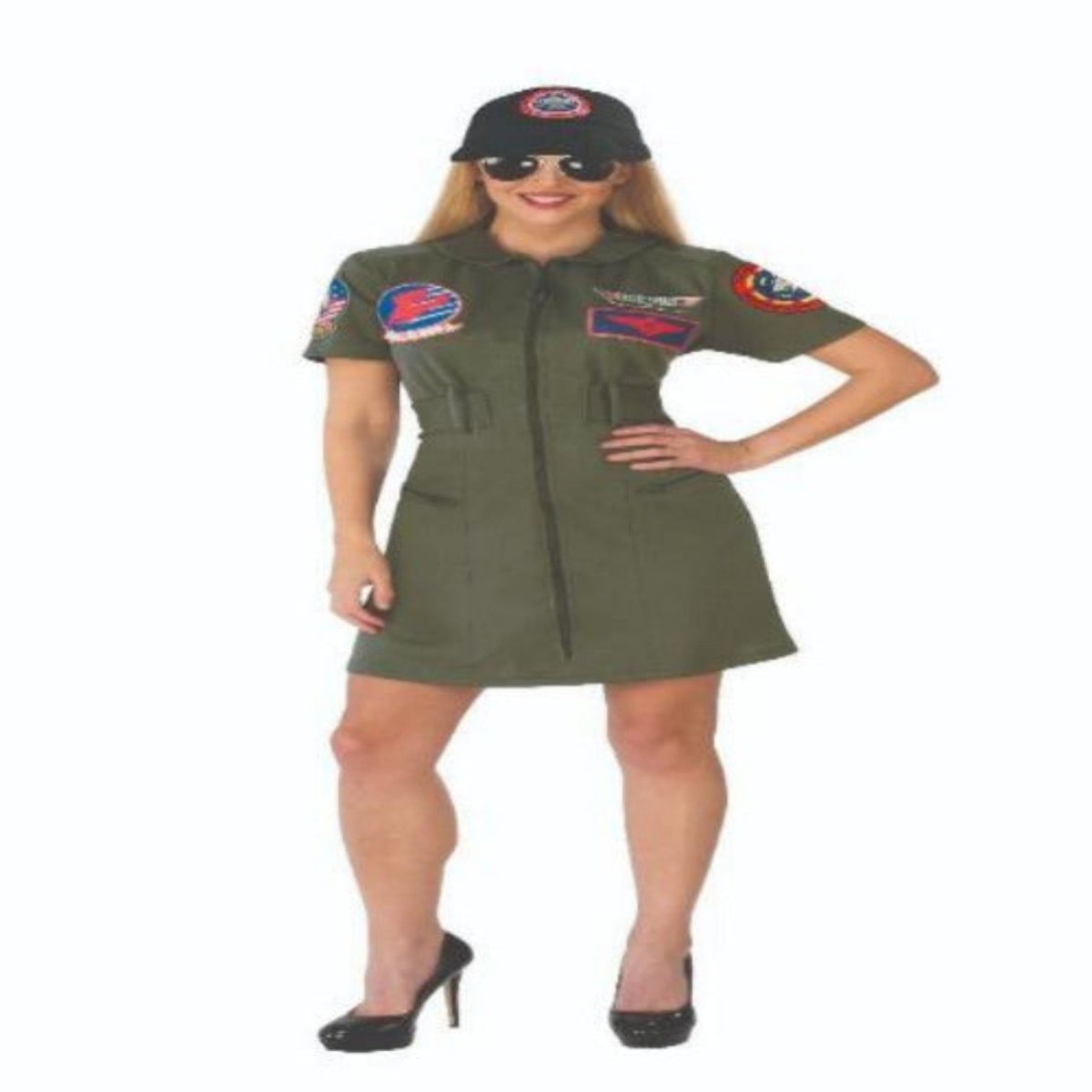 Adult Top Gun Female Costume - worldclasscostumes