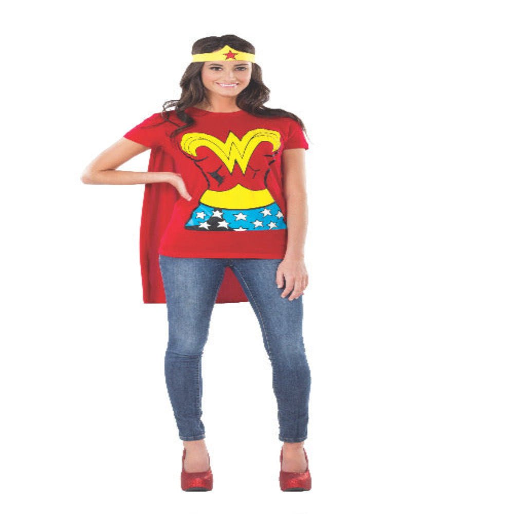 Adult Wonder Woman T-Shirt Costume - worldclasscostumes