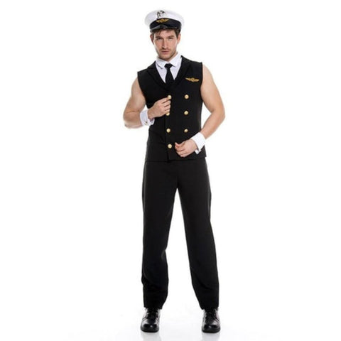 Airline Pilot Mens Costume - worldclasscostumes