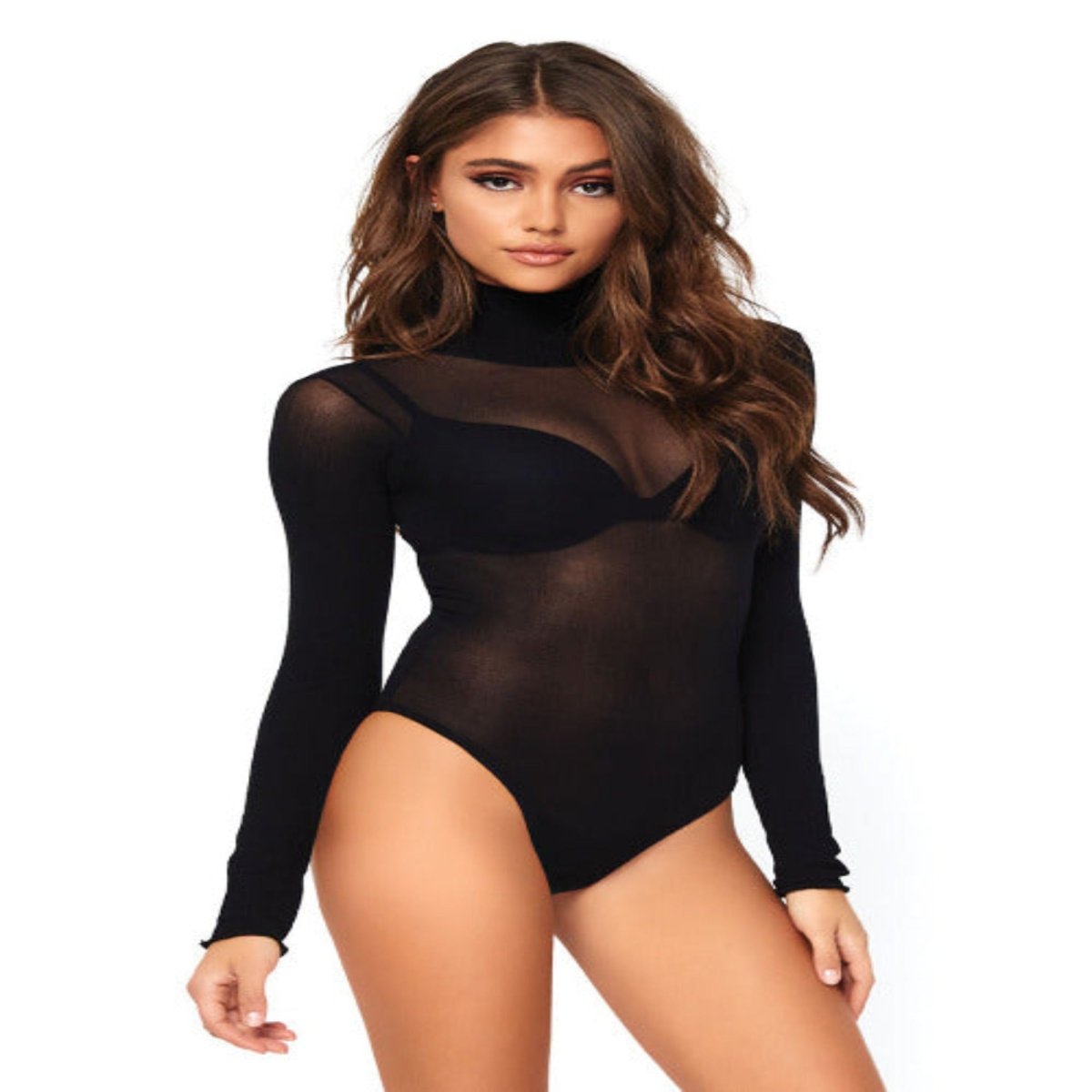 All Mine Long Sleeved Opaque Bodysuit - worldclasscostumes
