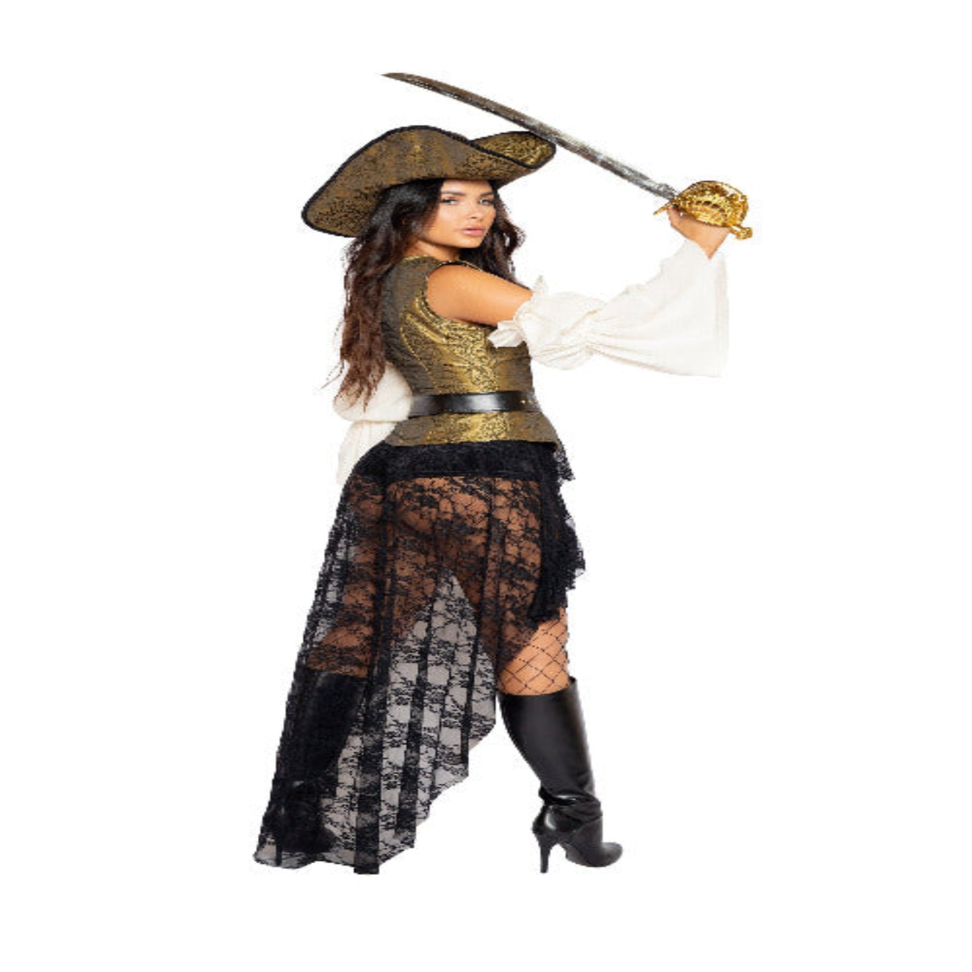 6 pc Pirate Queen Costume
