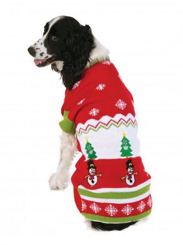 Big Dog Xmas Pattern Ugly Sweater Costume - worldclasscostumes