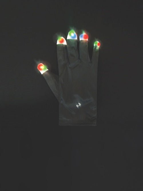 Black LED Light-Up Gloves - worldclasscostumes