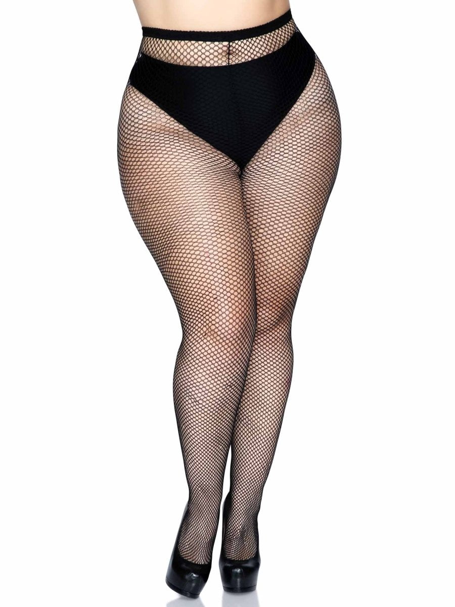 Callie Fishnet Tights with Backseam - worldclasscostumes