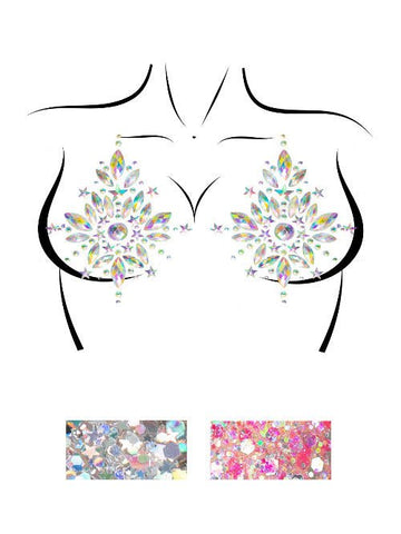 Cambria Adhesive Jewel Nipple Stickers - worldclasscostumes