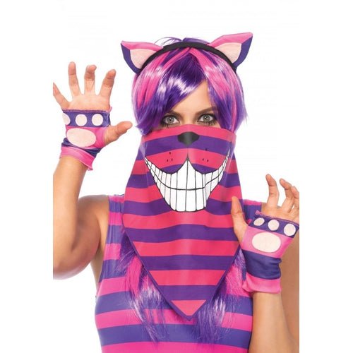 Cheshire Cat Costume Bandana Mask - worldclasscostumes
