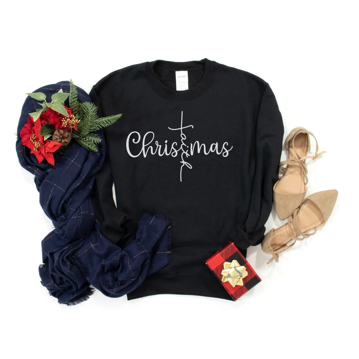 Christmas Faith Sweatshirt/tee options. - worldclasscostumes