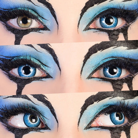 Chucky - Vivid Blue Colored Contact Lenses - worldclasscostumes