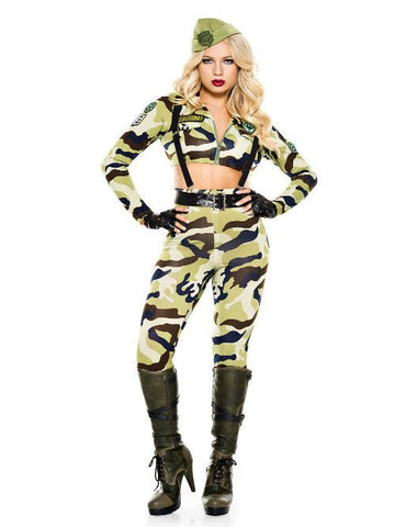Commando Soldier Womens Costume - worldclasscostumes
