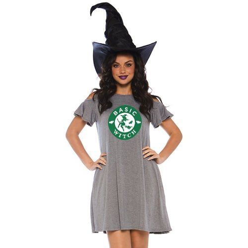 Curvy Basic Witch Jersey Dress - worldclasscostumes