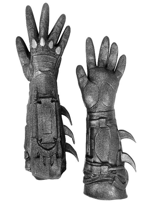 Deluxe Adult Batman Latex Gloves - worldclasscostumes