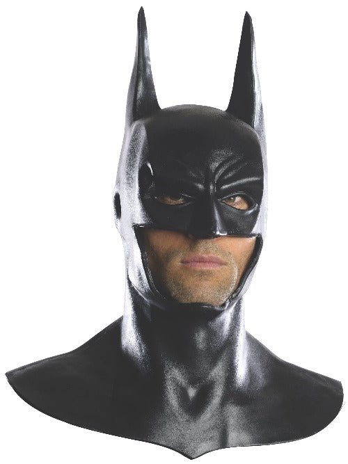 Deluxe Adult Batman Latex Mask with Cowl - worldclasscostumes