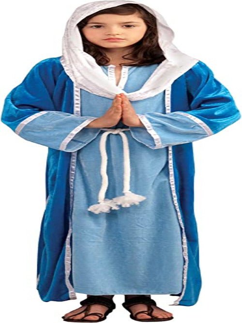 Deluxe Biblical Mary Costume Child - worldclasscostumes