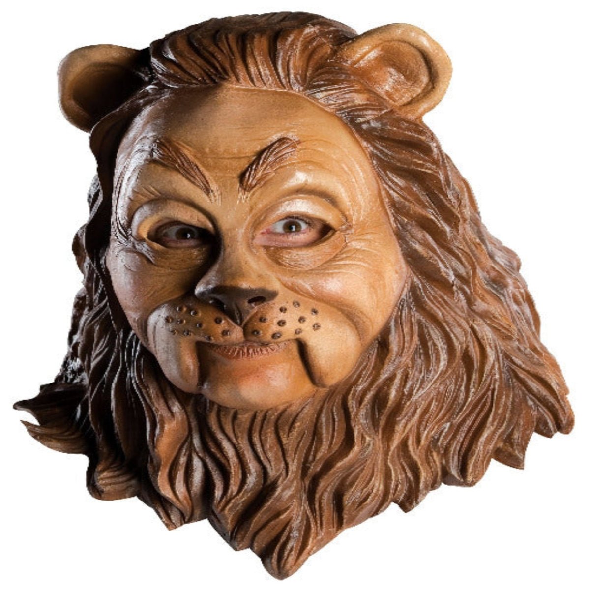 Deluxe Cowardly Lion Latex Mask - worldclasscostumes