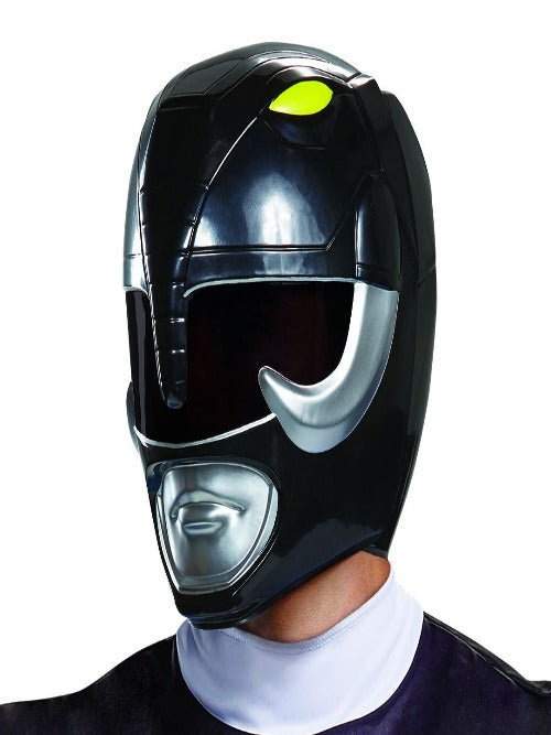 Disguise Adult Black Ranger Helmet - worldclasscostumes