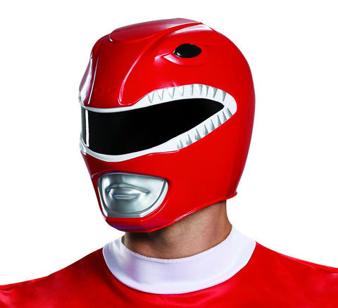 Disguise Men's Red Ranger Adult Helmet - worldclasscostumes