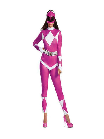 Disguise Women's Pink Ranger Adult Costume - worldclasscostumes