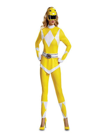 Disguise Women's Yellow Ranger Adult Costume - worldclasscostumes