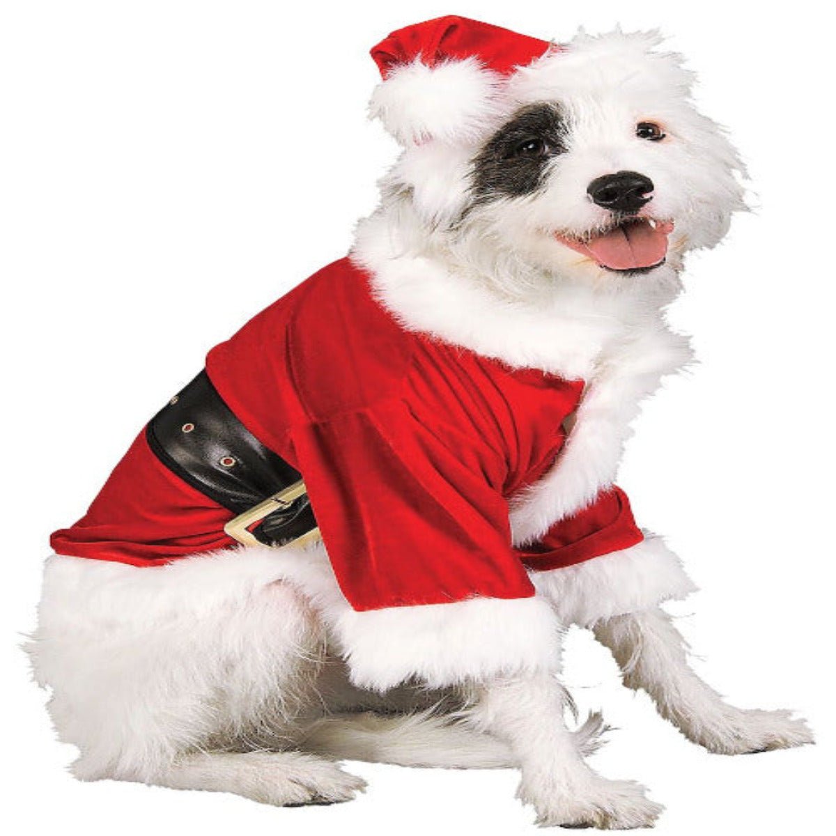 Dog Santa Claus Costume - worldclasscostumes