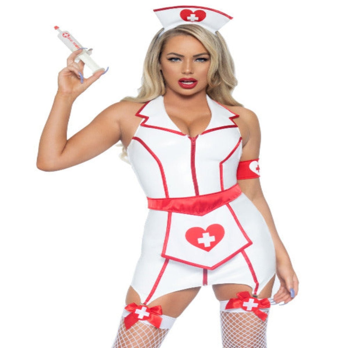 ER Hottie Nurse Vinyl Costume - worldclasscostumes