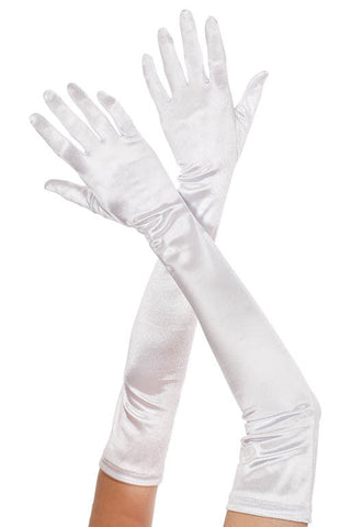 Extra long satin gloves - worldclasscostumes