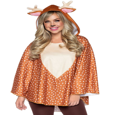 Fawn Poncho Animal Costume With Hood - worldclasscostumes