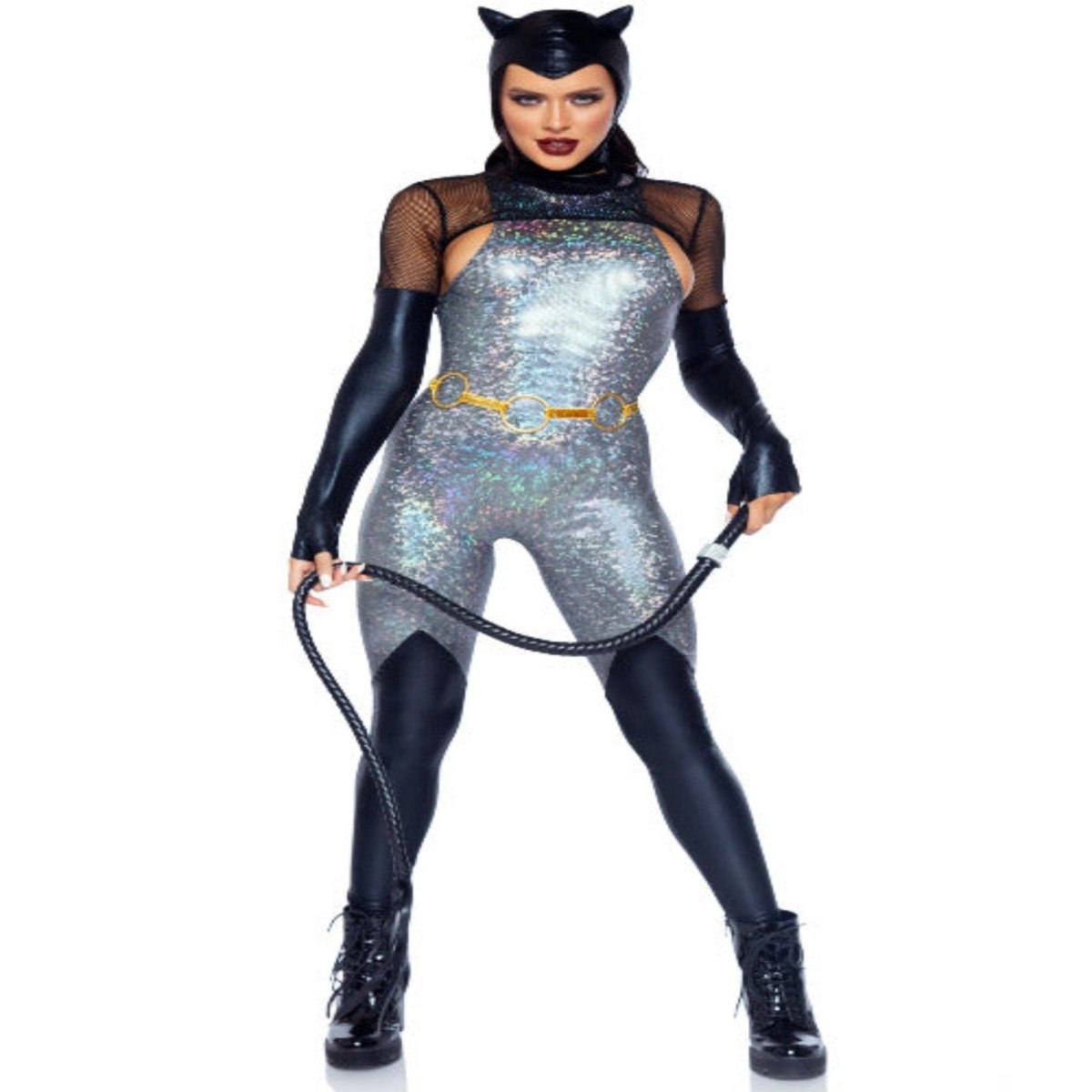 Feline Felon Villain Catsuit Costume - worldclasscostumes