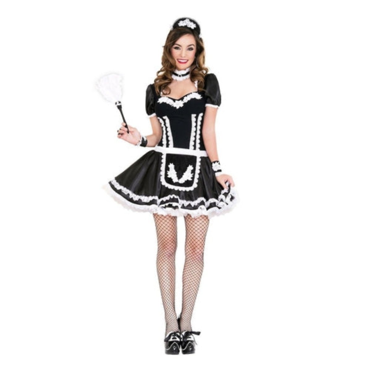 Flowery Lacy French Maid - worldclasscostumes