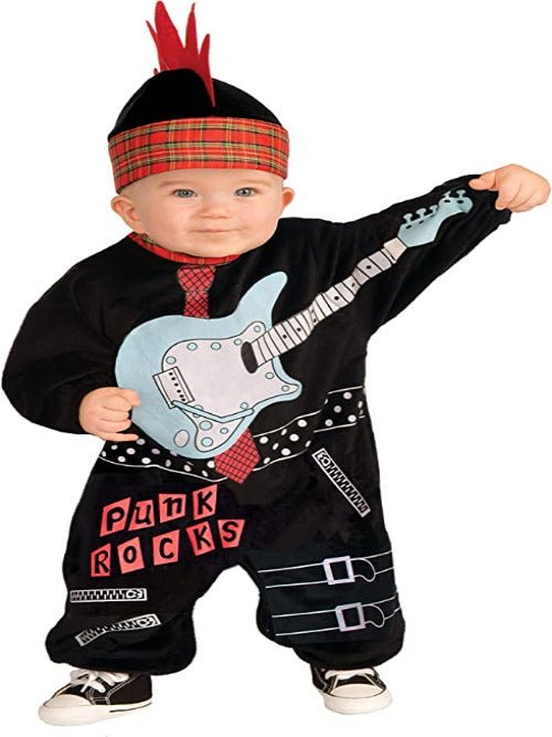 Forum Novelties Baby Boy's Lil Rock Star Punk Baby Boy Costume - worldclasscostumes