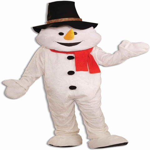 Forum Novelties Men's Plush Snowman Mascot Adult Costume - worldclasscostumes