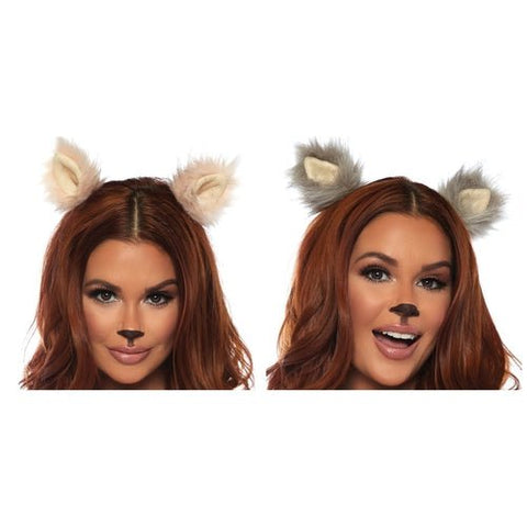 Furry Animal Costume Ear Hair Clips - worldclasscostumes