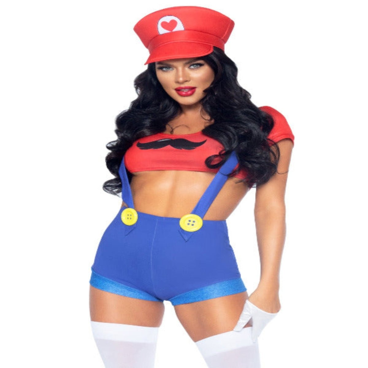 Gamer Babe Sexy Costume With Hat - worldclasscostumes