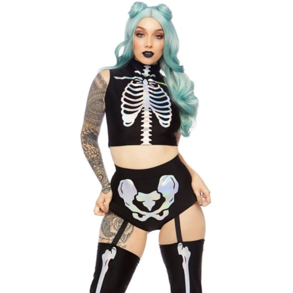 Holographic Skeleton Costume - worldclasscostumes