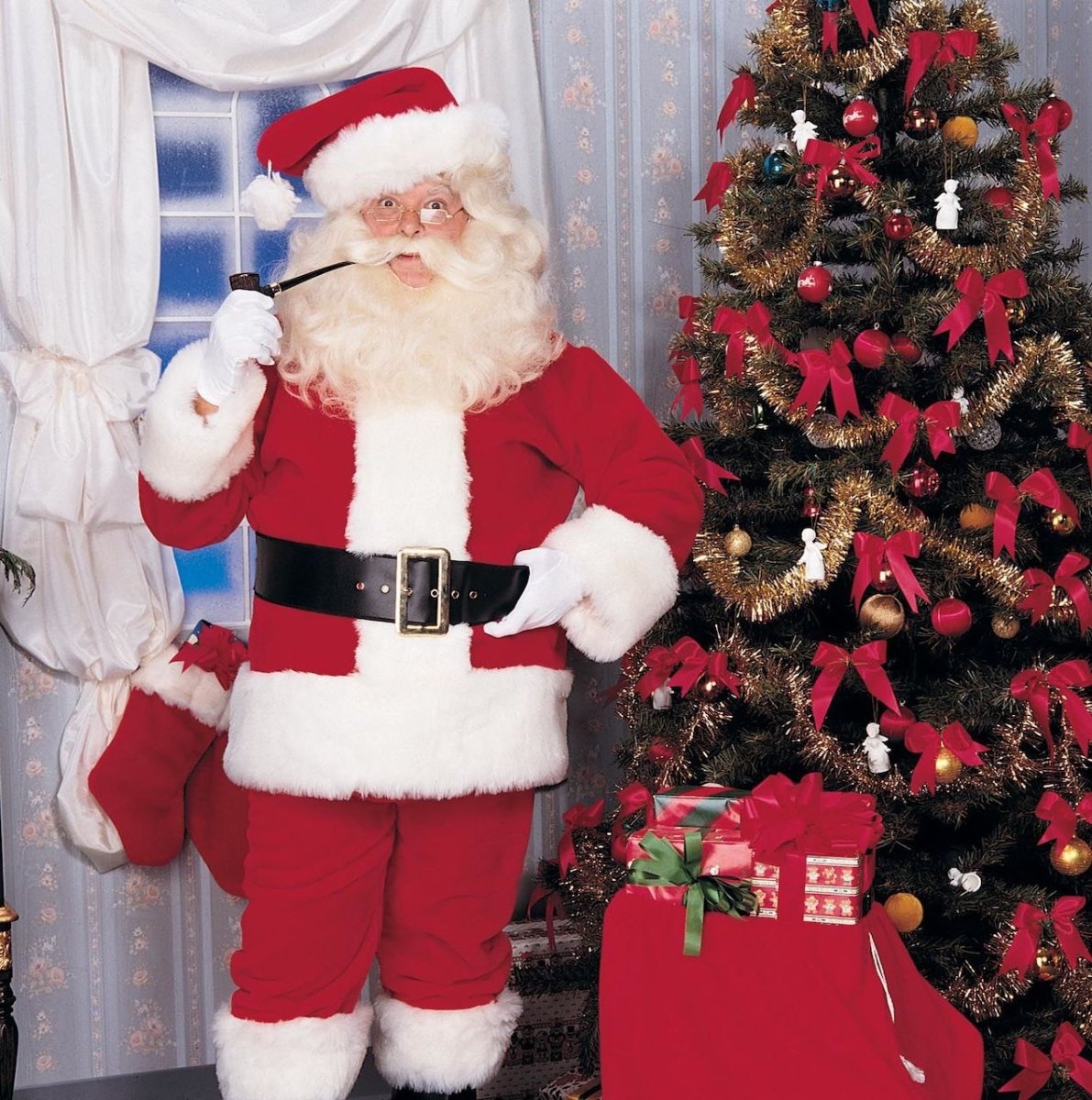 Imperial Plush Adult Santa Suit with Faux Fur Trim - worldclasscostumes