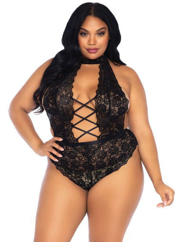 Insatiable Crotchless Lace Teddy - worldclasscostumes