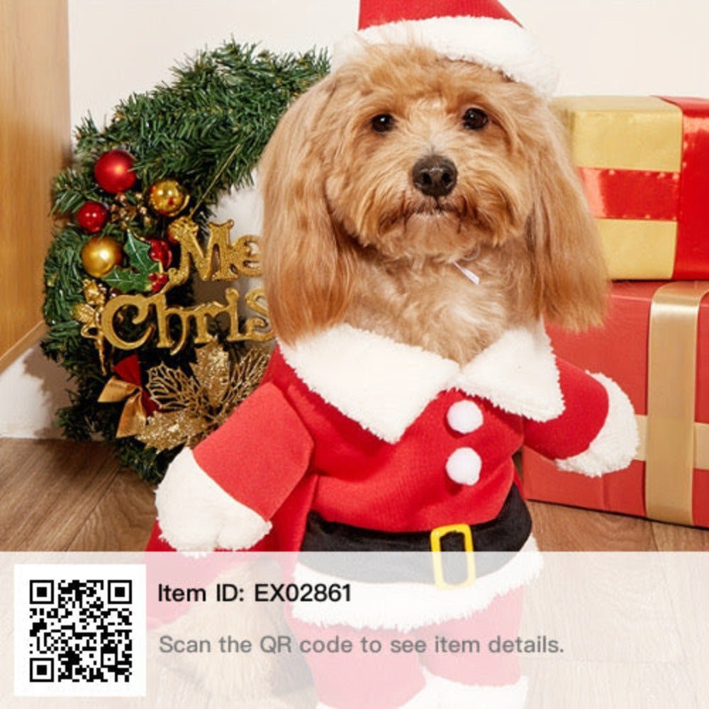 Keep Your Pet Warm and Festive With This Winter Santa Claus Suit - worldclasscostumes