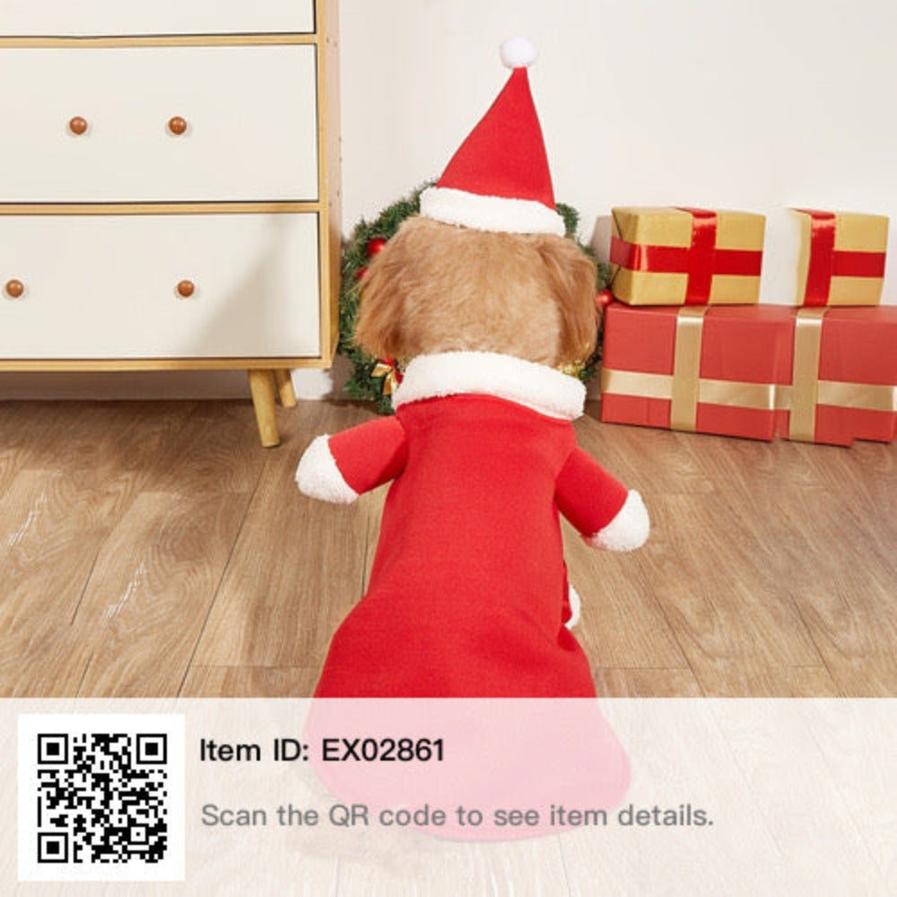 Keep Your Pet Warm and Festive With This Winter Santa Claus Suit - worldclasscostumes