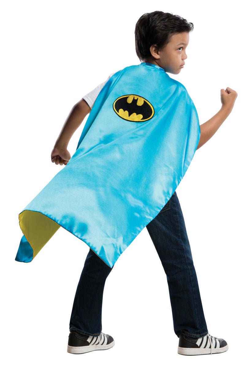 Kids Batman and Robin 2-in-1 Reversible Super Hero Cape - worldclasscostumes